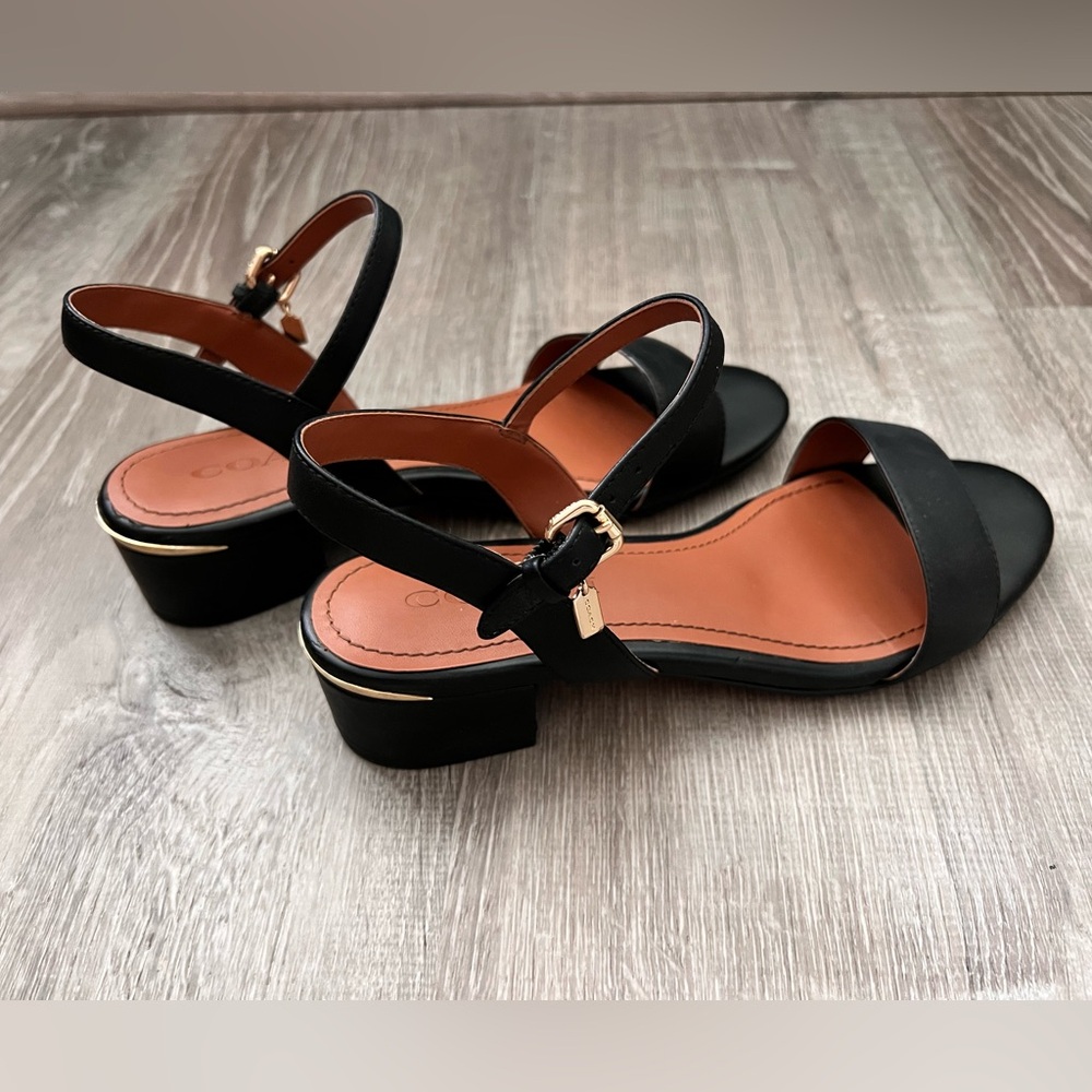 Black Coach Sandals